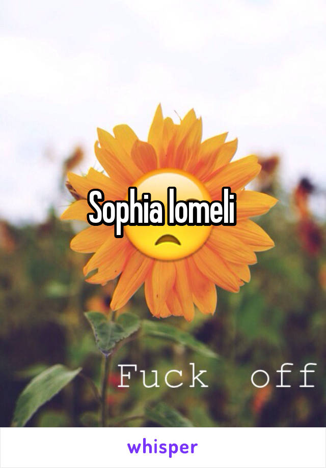 Sophia Lomelli
